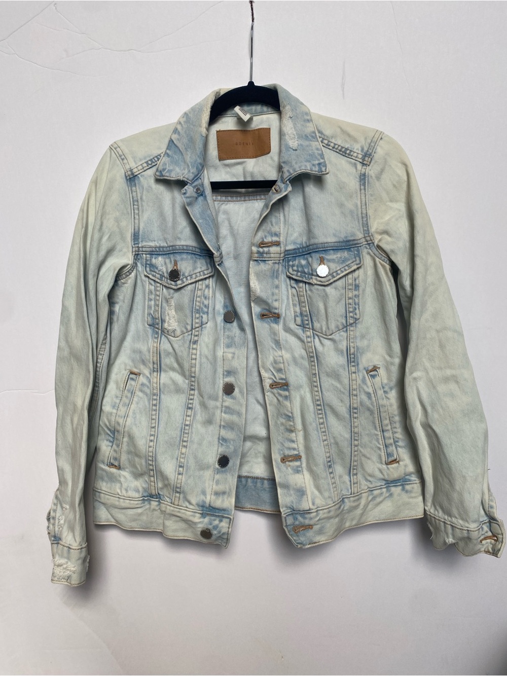 Women's Light Wash Jean Jacket - Pale Blue Denim Jacket